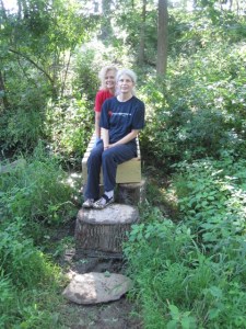 Anne and Shawn on our newest walking bridge.